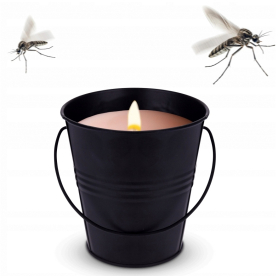 Świeca w metalowym wiaderku citronella HV851667