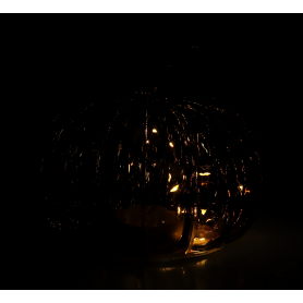 Dynia szklana brązowa led 8234