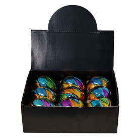 Bombka szklana kolorowa duża 10cm 3624