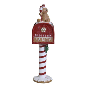 Skrzynka na listy z misiem Sweet for Santa 7902