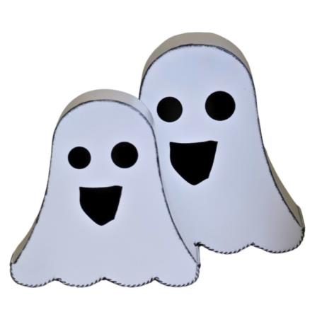 Kpl 2 Duszków metalowych                  31x12x30/26x9x26cm 7675