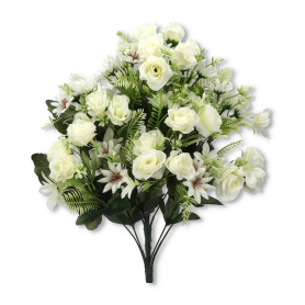 Płaski duży bukiet różyczka z rumiankiem LR23297003