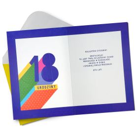 Karnet okolicznościowy 18stka HM200-3102
