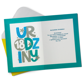 Karnet okolicznościowy 18stka HM200-3103