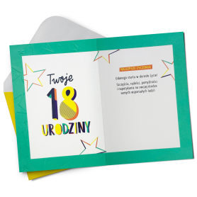 Karnet okolicznościowy 18stka HM200-3105