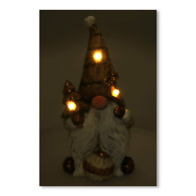 Figura świąteczna Skrzat Led i melodia GW9923733-18