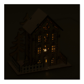 Drewniany domek LED HY-6384