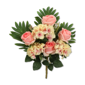 Plaski bukiet róża pąk z hortensją HD3370098