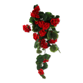 Kwiaty sztuczne zwis pelargonii 70cm,