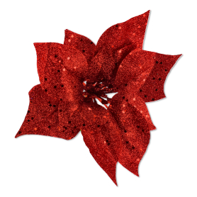 Gwiazda brokat główka kwiatowa 18cm hd3450090