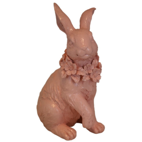 Królik różowy z kwiatuszkami mix 2 wzory 5881