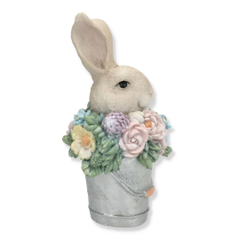 Królik w kwiatach i w wiaderku 9264