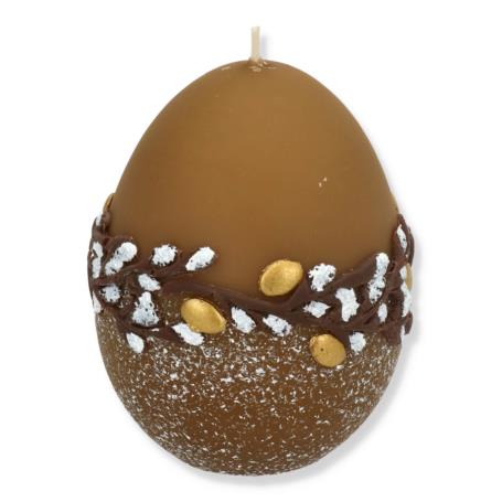 Świeca jajko 90/70 duże Gold Eggs mocca