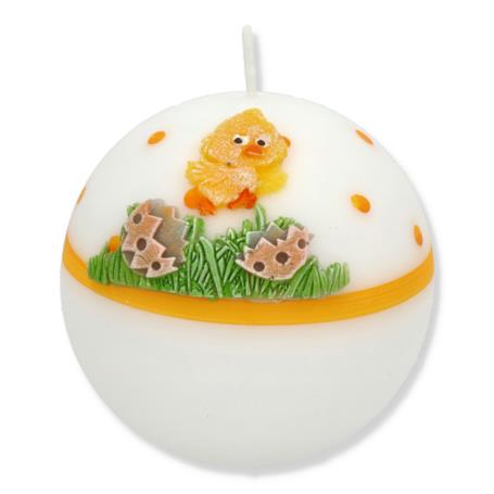 Świeca Kurczak kula K10 pomarańczowy