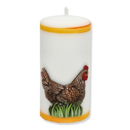 Świeca Kurka WŚ7 pomarańczowy