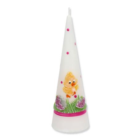 Świeca Kurczak stożek amarantowy