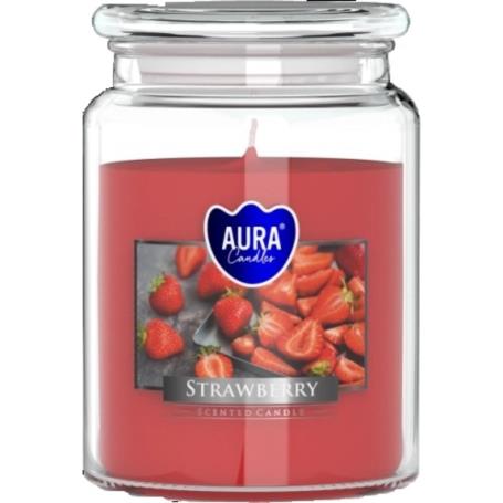 Świeca zapachowa z wieczkiem TRUSKAWKA SND9973