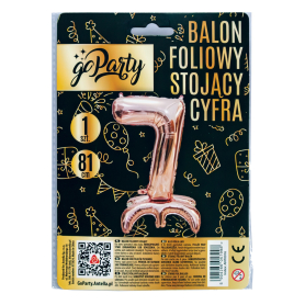 Balon foliowy stojący cyfra 7