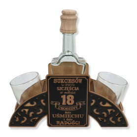 Karafka ażur Urodziny +2 szklanki 817