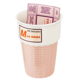 Kubek 400ml z kratką dek.M jak mama 01010032742