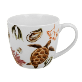 Ceramika kubek 460ml w koszyczku Żółw