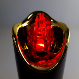 Wkład LED RICO 17,5cm z bateriami Black   + Gold Red 3/23/LUX-BAT/BG R