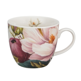 Kubek 460ml w koszyczku MAGNOLIE