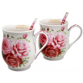 Komplet 2 szt kubków z łyżeczkami W23P93-2-04372