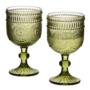 Komplet 4 kileliszków 330 ml ELISE GREEN HTIA0268