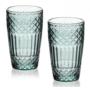 Komplet 4 szklanek 370 ml ELLA GREEN HTIA8081