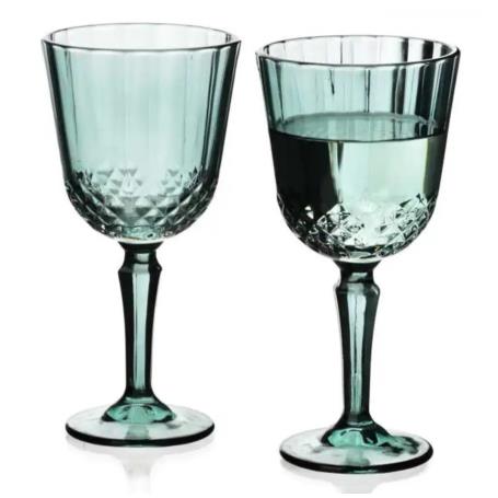 Komplet 4 kieliszków 300 ml ELLA GREEN HTIA8098