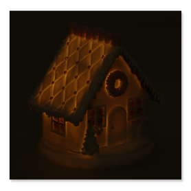 Lukrowany domek z piernika LED 287CAN3L017A-W