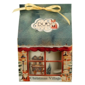 Kubek w opakowaniu domek Christmas        Village