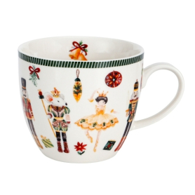 Kubek 460ml w koszyczku Christmas         Nutcracker
