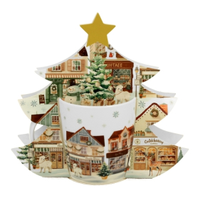 Kubek w opakowaniu choinka Chistmas City