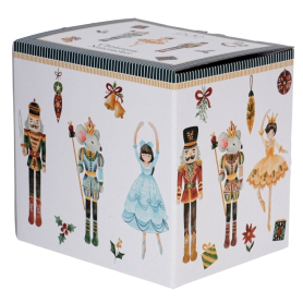 Filiżanka z dzbankiem spodkiem            i zaparzaczem Christmas Nutcracker