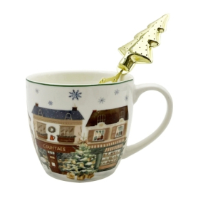 Kubek 460ml z metalowym zaparzaczem       Christmas City 2