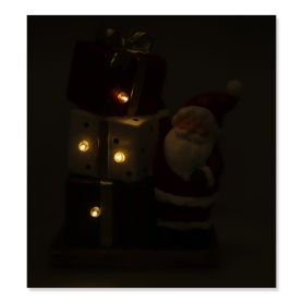 Mikołaj figurka ceramiczna Led 18-2490505