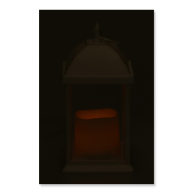 Latarenka LED z gwiazdą na bat. White Brushed Gold 3/25/YZE-W