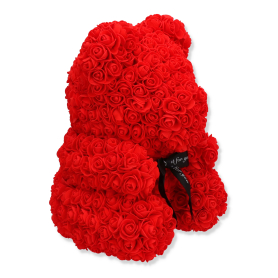 Miś z rózyczek TB-40CM/RED-6