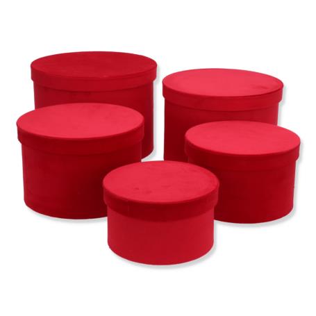 Flower box welur WA25021 RED 1807C