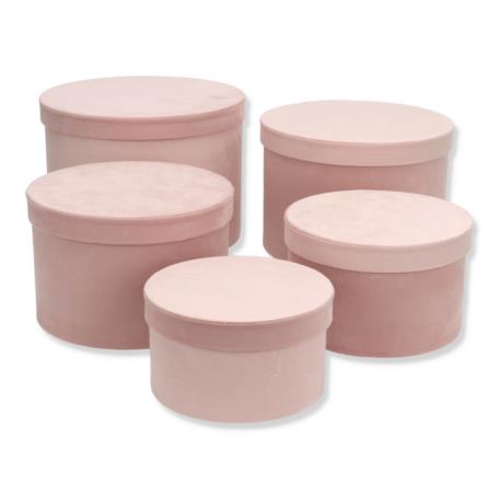 Flower box welur WA25021 PINK 698C