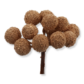 Kulki brokatowe na piku 12cm ASC26479