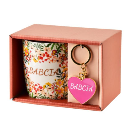 Kubek 350ml z brelokiem BABCIA HTPC3848