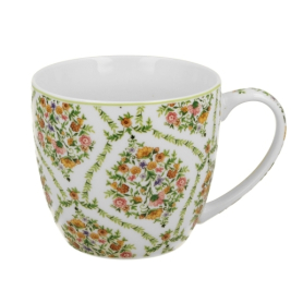 Kubek 460ml w koszyczku FIORI