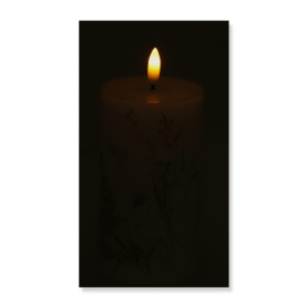 Kwiatowa Świeca Led na baterie 13cm BLUE 2/25/PHN-B