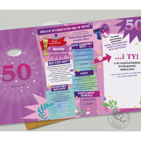 Karnet okolicznościowy z cyframi HM200-3617