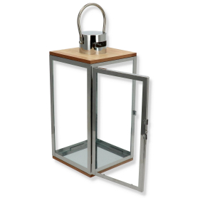Latarnie metalowe 2szt/kpl SAC-YT11610-S-M-SILVER
