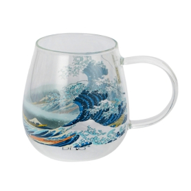 Kubek szklany The Great Wave - K.Hokusa