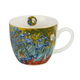 Kubek 460ml w koszyczku IRISES - V.van Gogh
